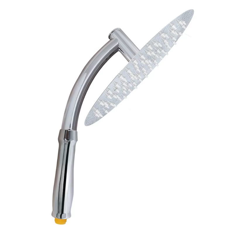 Pommeau de douche à haute pression en acier inoxydable, extension de pommeau de douche carré, grande extension incurvée, jet supérieur haute pression