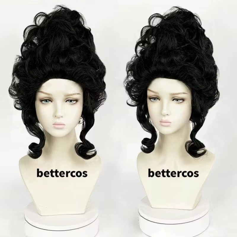 Perruque Cosplay Marie Antoinette perruque synthétique courte bouclée Anime Coser fille mignonne fibre résistante à la chaleur perruque de haute qualité utilisation Halloween