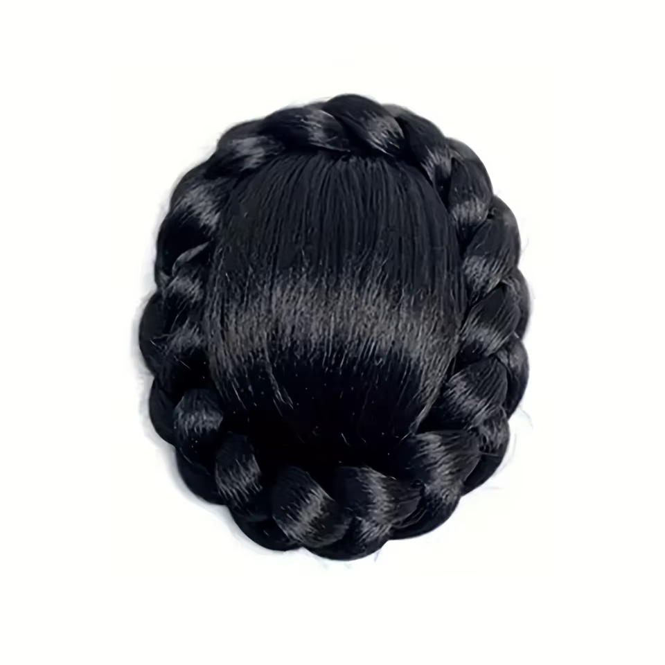 Chignon synthétique tressé