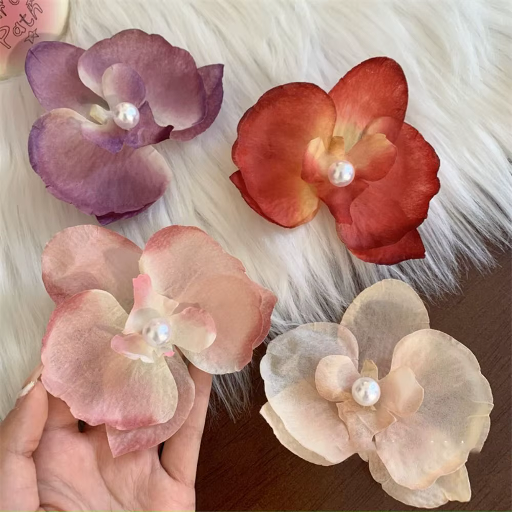 Épingle à cheveux fleur super nickel é