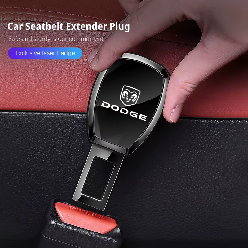 Prise d'extension de ceinture de sécurité de voiture, Clip d'extension en alliage de Zinc pour Dodge Challenger Charger Journey Ram Durango SRT Dart Journey Avenger