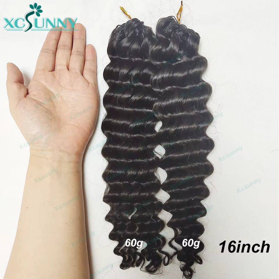 Extensions de cheveux humains bouclés au Crochet