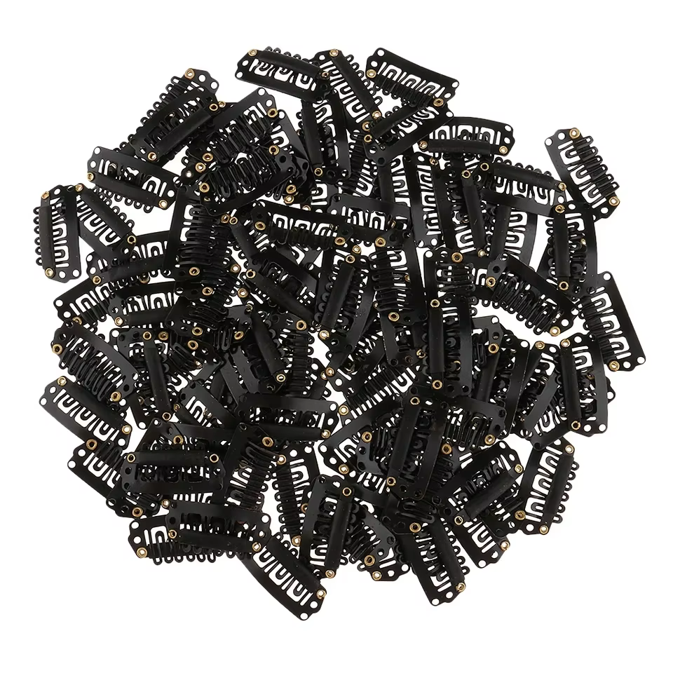 50pc 2.3cm pince d'extension de cheveux U perruque Clips pour Extensions