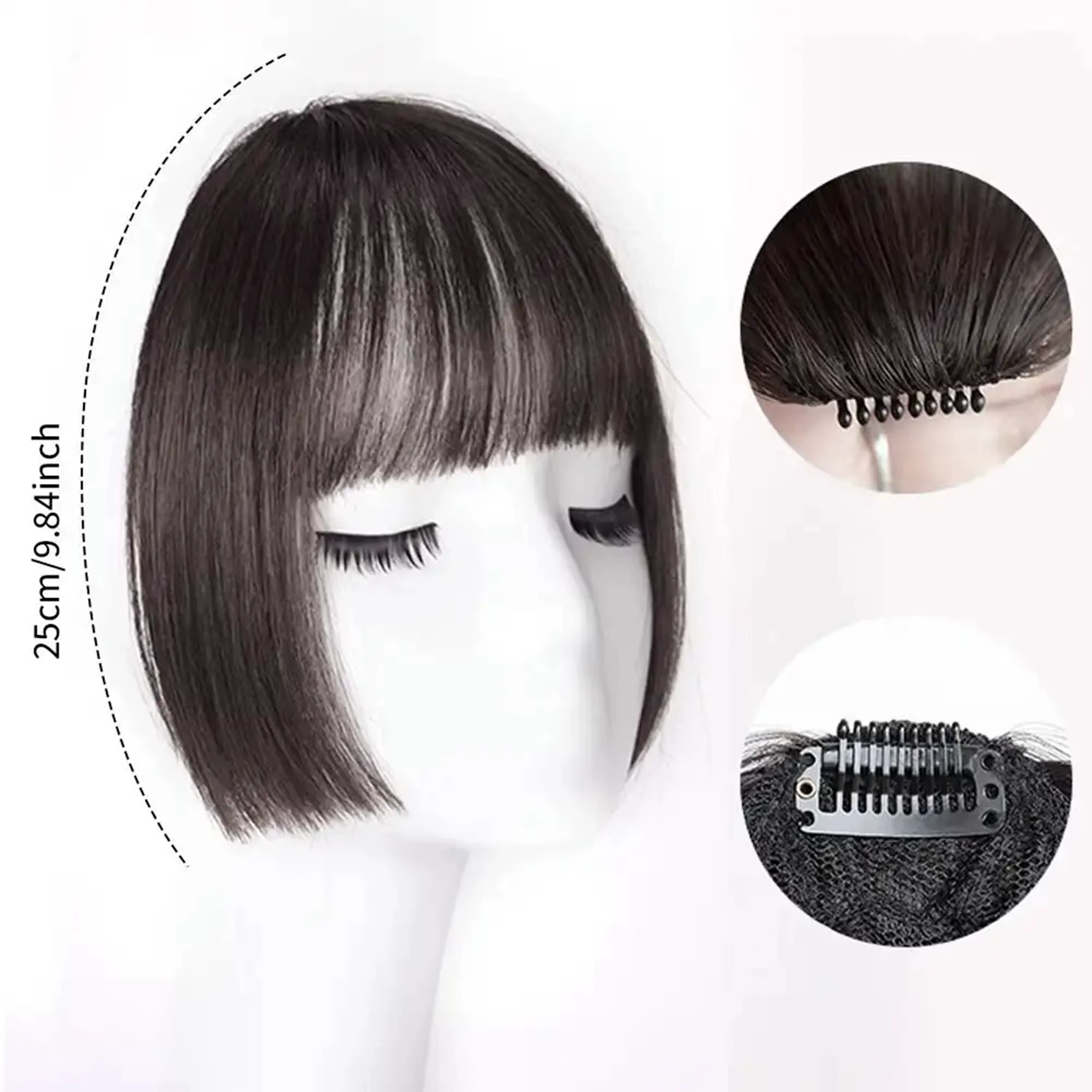 Faux franges à clipser pour femmes