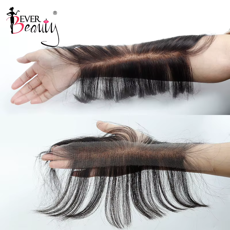 Frange de cheveux humains coupe émoussée