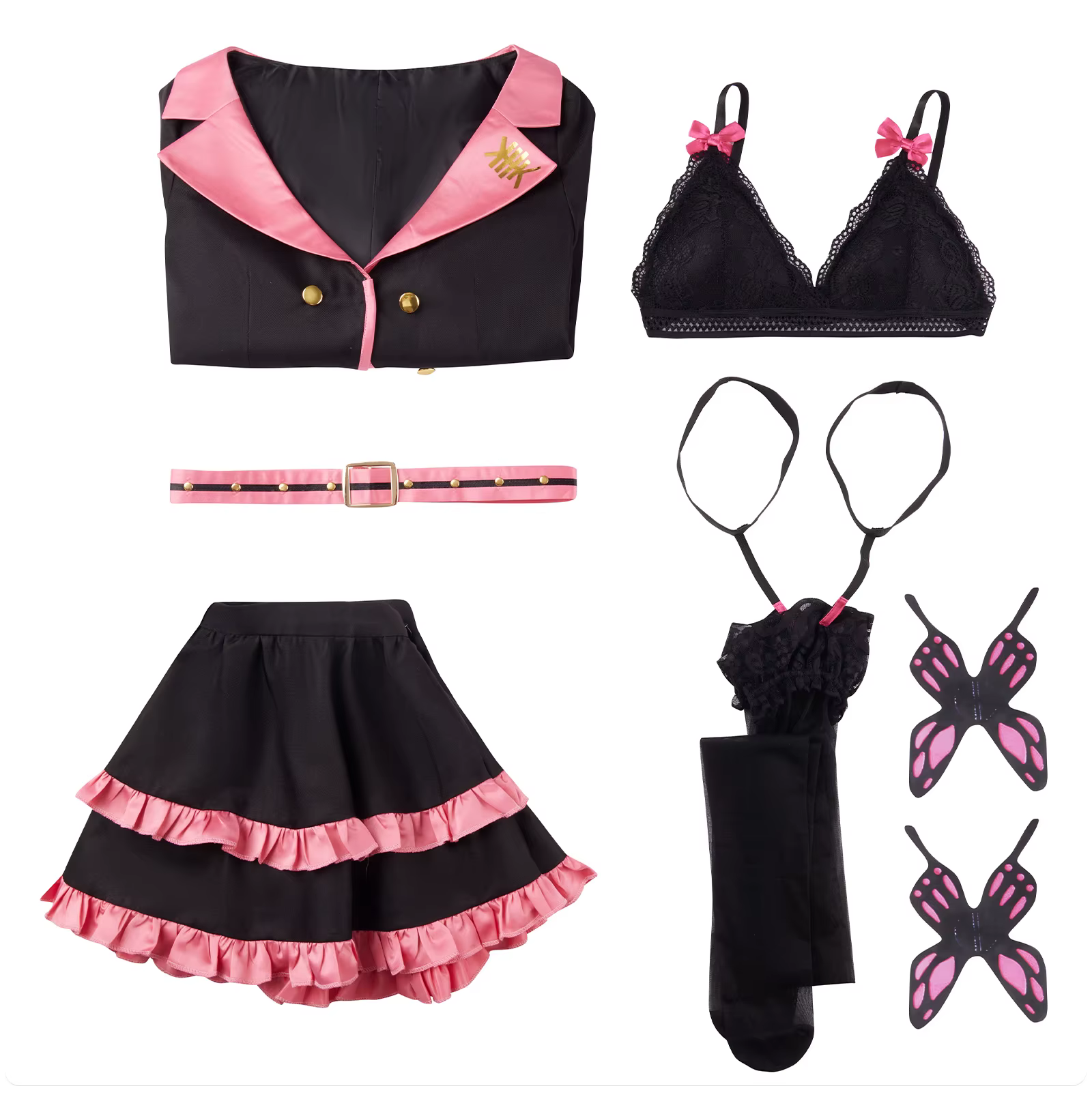 Costume de cosplay de chanteuse virtuelle avec perruque
