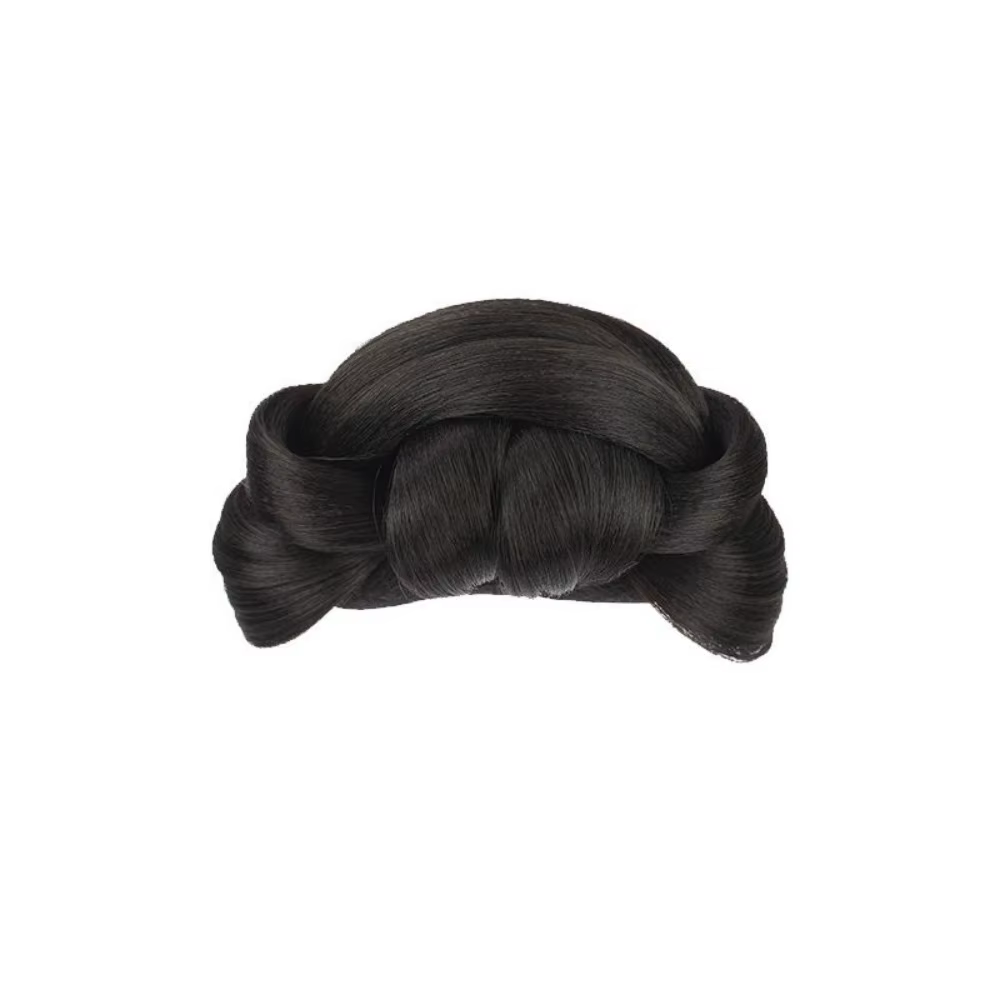 Perruque Hanfu traditionnelle chinoise-chignon paresseux en soie pour femmes