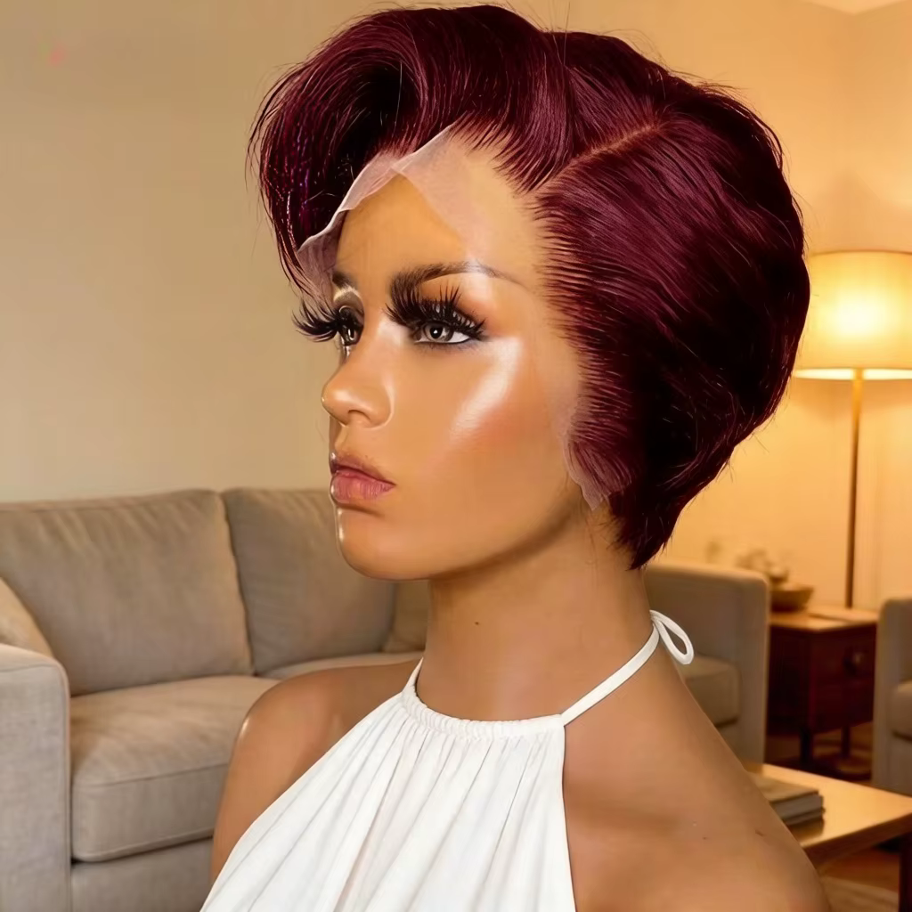 Perruque Lace Front 13x4 en Cheveux Naturels pour Femme