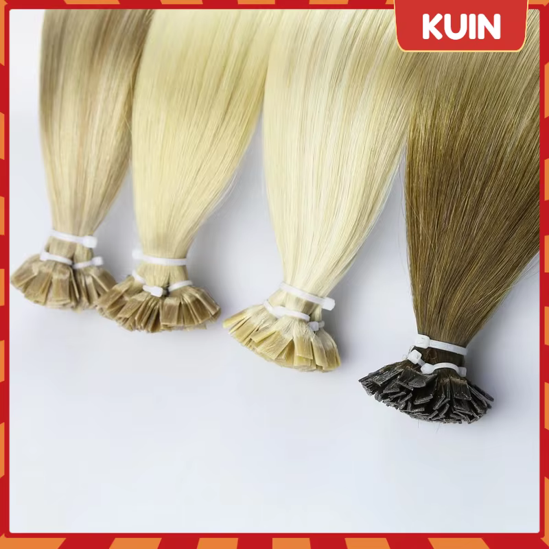 KerBrian-Extensions de Cheveux Naturels Lisses à Pointe Plate