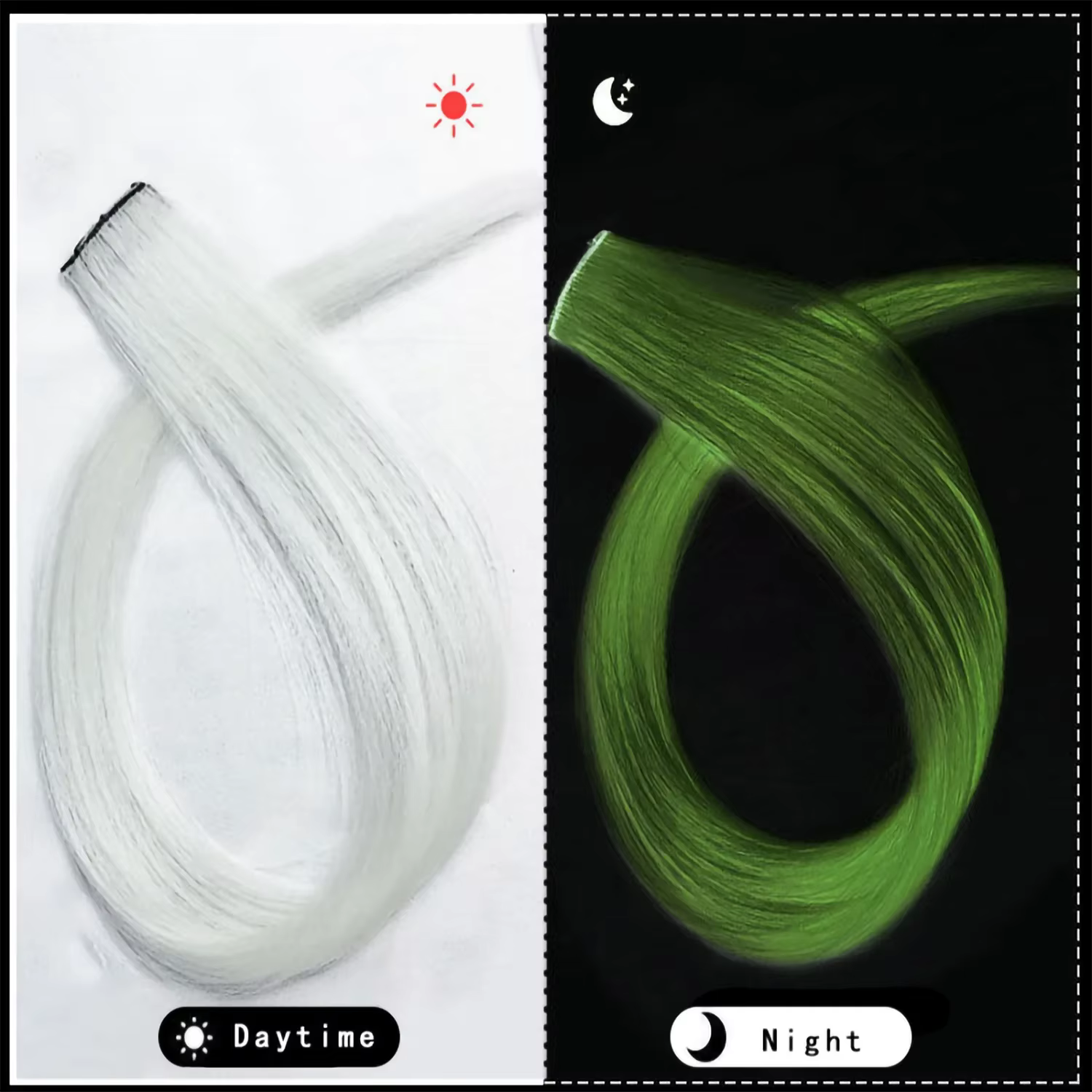 Extensions capillaires synthétiques lisses de 20 pouces