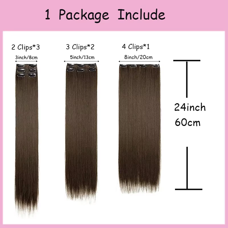 Extensions capillaires synthétiques à Clips
