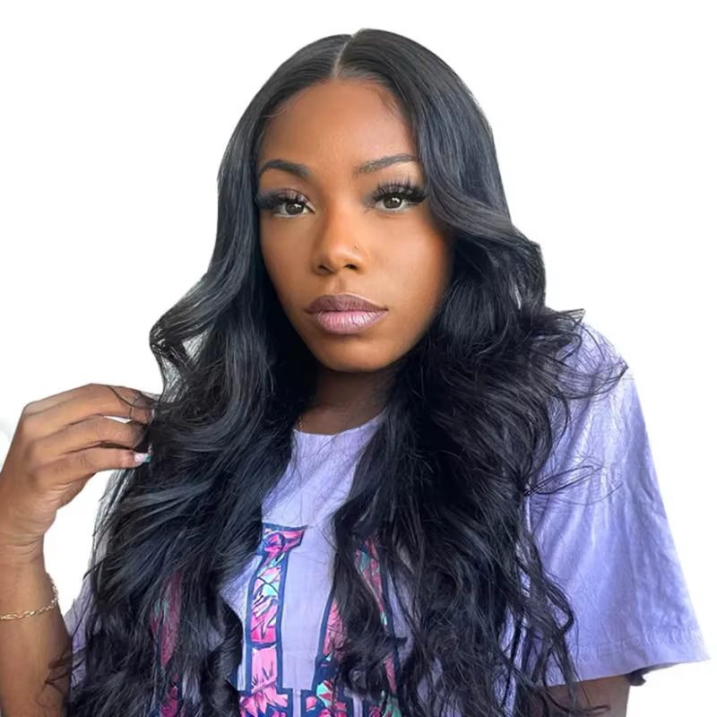 Ultraviolet 600 Middle Part Long Hair