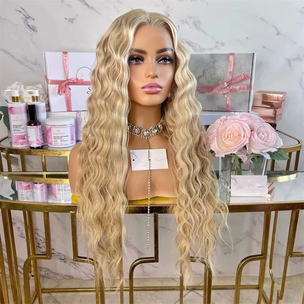 UNIQUEWIG – perruque Lace Wig synthétique longue de 26 pouces