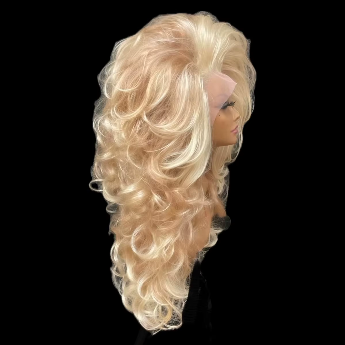 LAMIA Perruque Lace Front Blonde HD 13x4 pouces en dentelle transparente pour femme