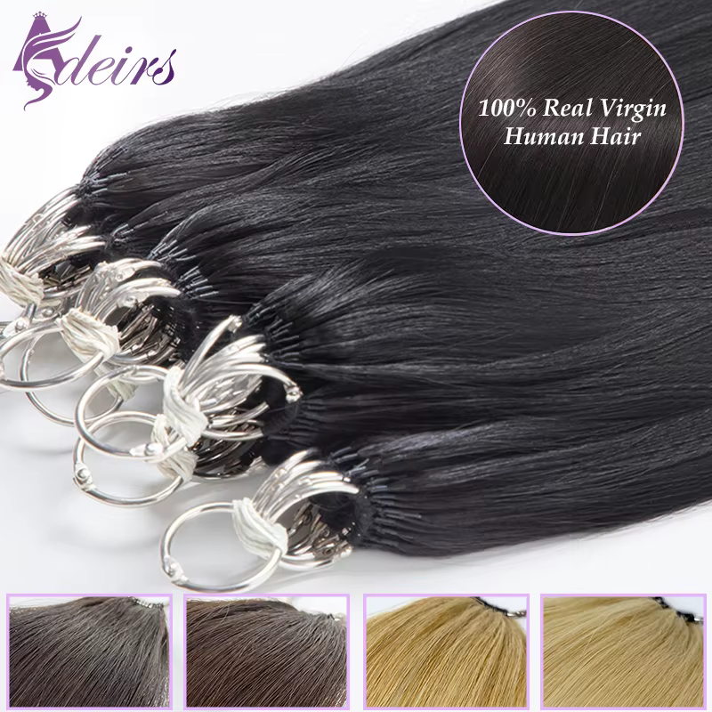 Extensions de cheveux en plumes vierges
