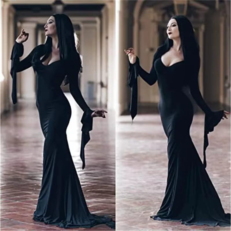 Perruque de Cosplay de la famille Addams