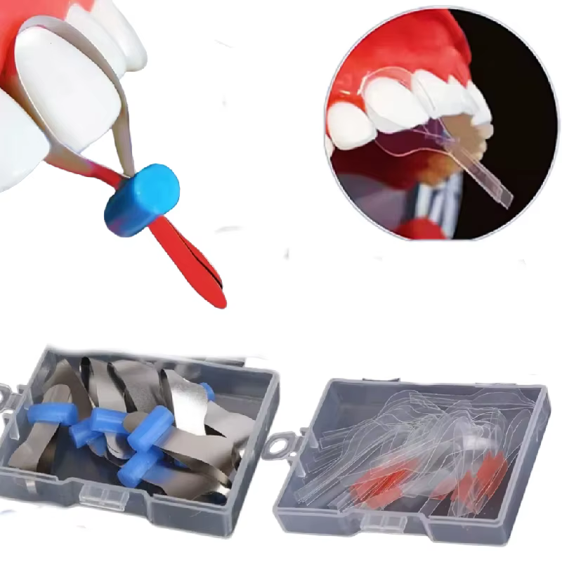Matrices dentaires métalliques sectionnelles préformées pour orthodontie, matrices en polyester, matériels dentaires pour dentistes
