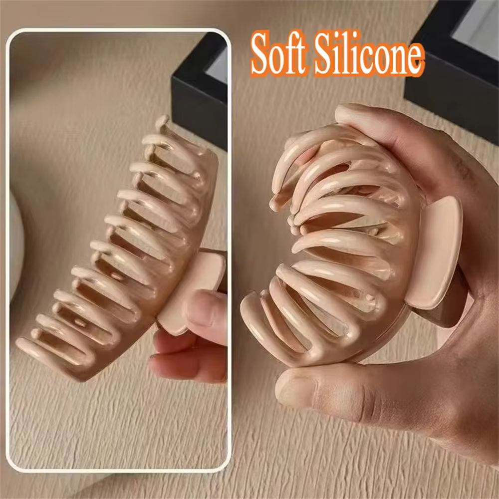 Nouvelle pince à cheveux en silicone 2025