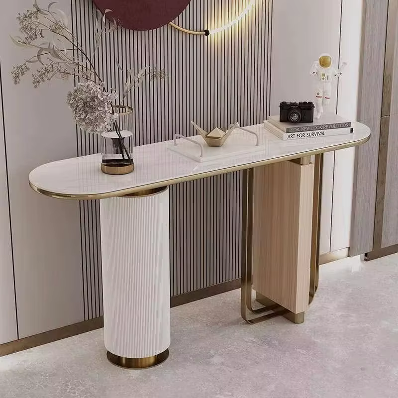 Table de salon polyvalente de rangement, console de luxe, table de jardin, table basse moderne, meuble d'entrée
