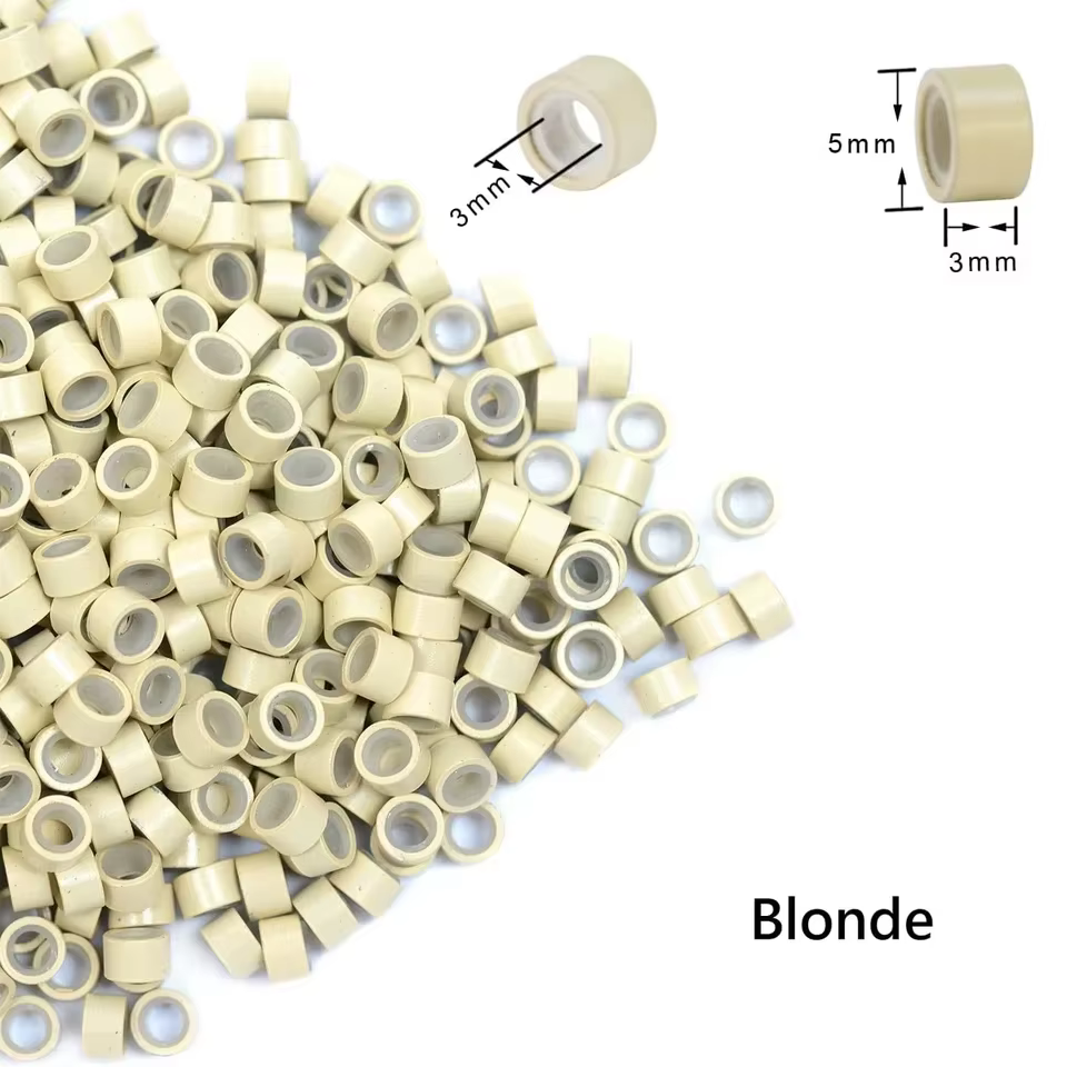 Extensions de cheveux Micro anneaux 5*3*3mm 100 pièces