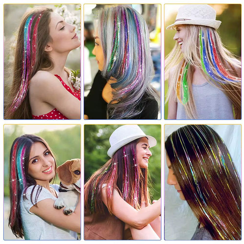 Extensions de cheveux à clipser avec clips