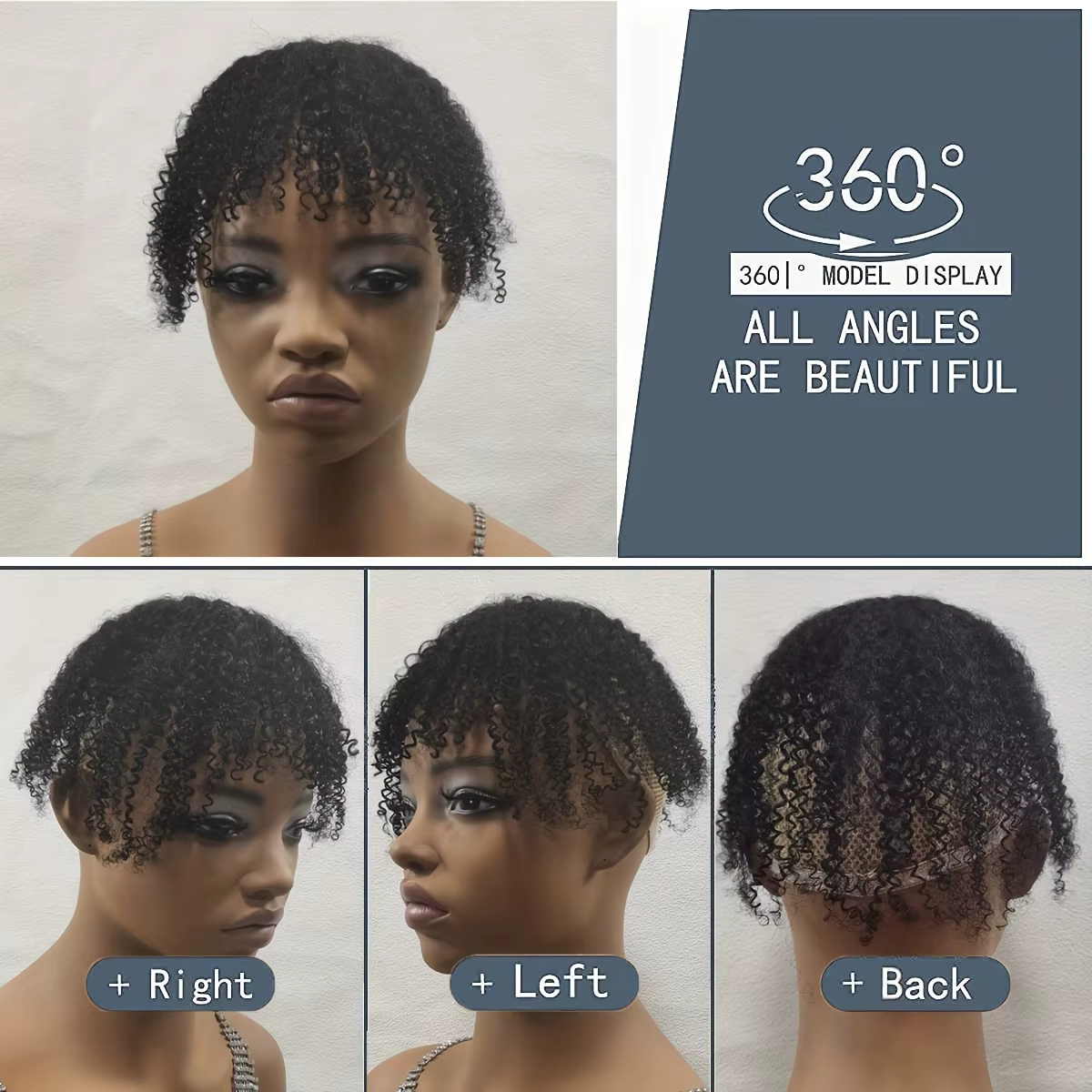 Pince à cheveux avec frange-Topper