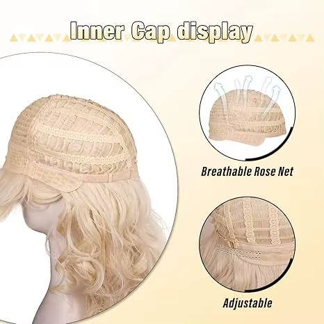 Perruque de Cosplay synthétique longue bouclée Vintage des années 80 avec frange pour femmes