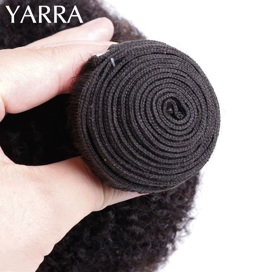 YARRA brésilien Afro crépus bouclés cheveux humains paquets 4b 4c Afro crépus en vrac cheveux humains armure paquet affaire Extensions de cheveux en gros