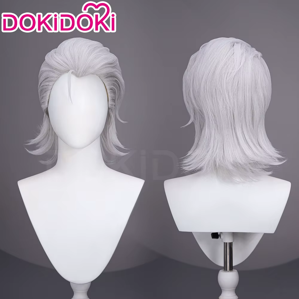 En STOCK belle X Lin Ling perruque Anime TO BE HERO X Cosplay DokiDoki hommes 30 cm noir gris cheveux