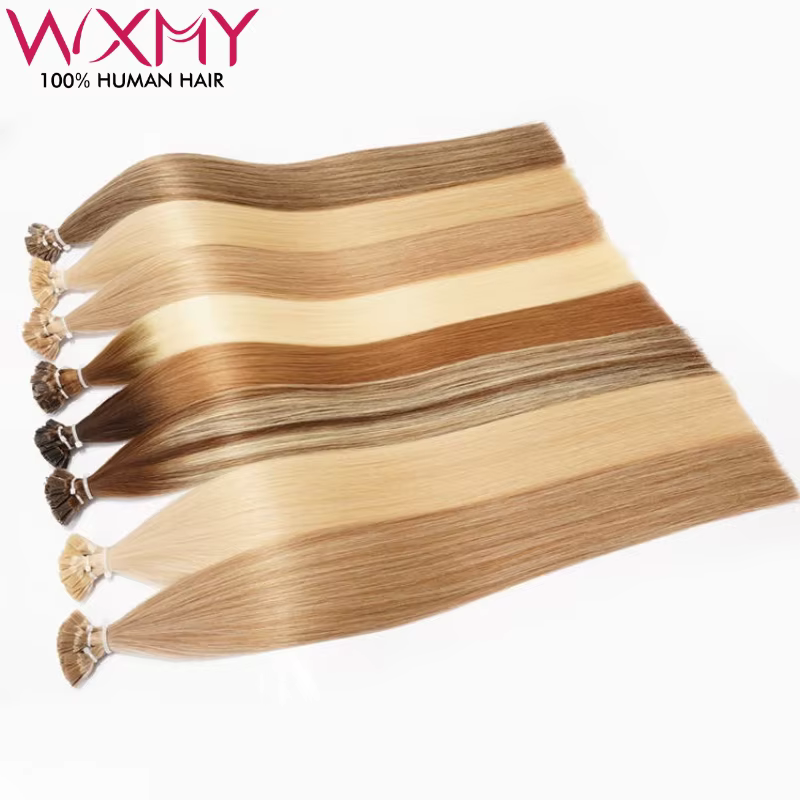 Extensions de cheveux à pointe plate droite