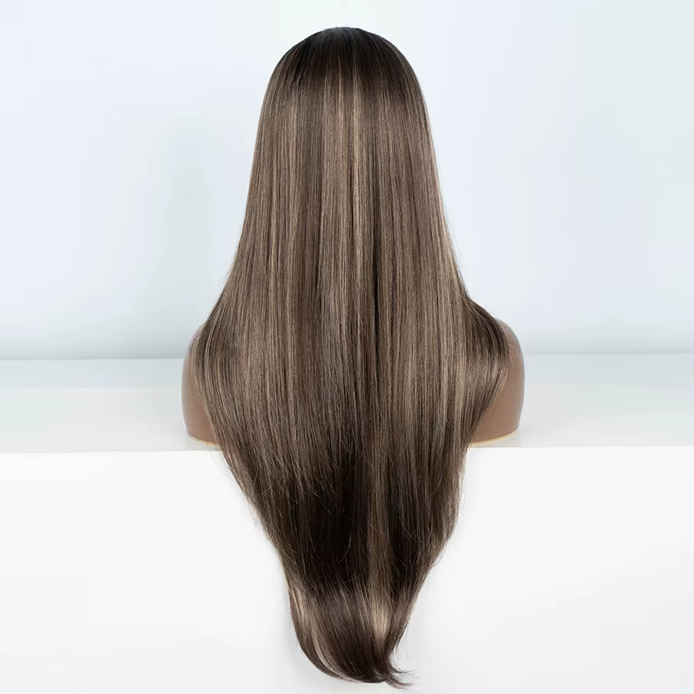 Perruque Lace Front Wig synthétique sans colle