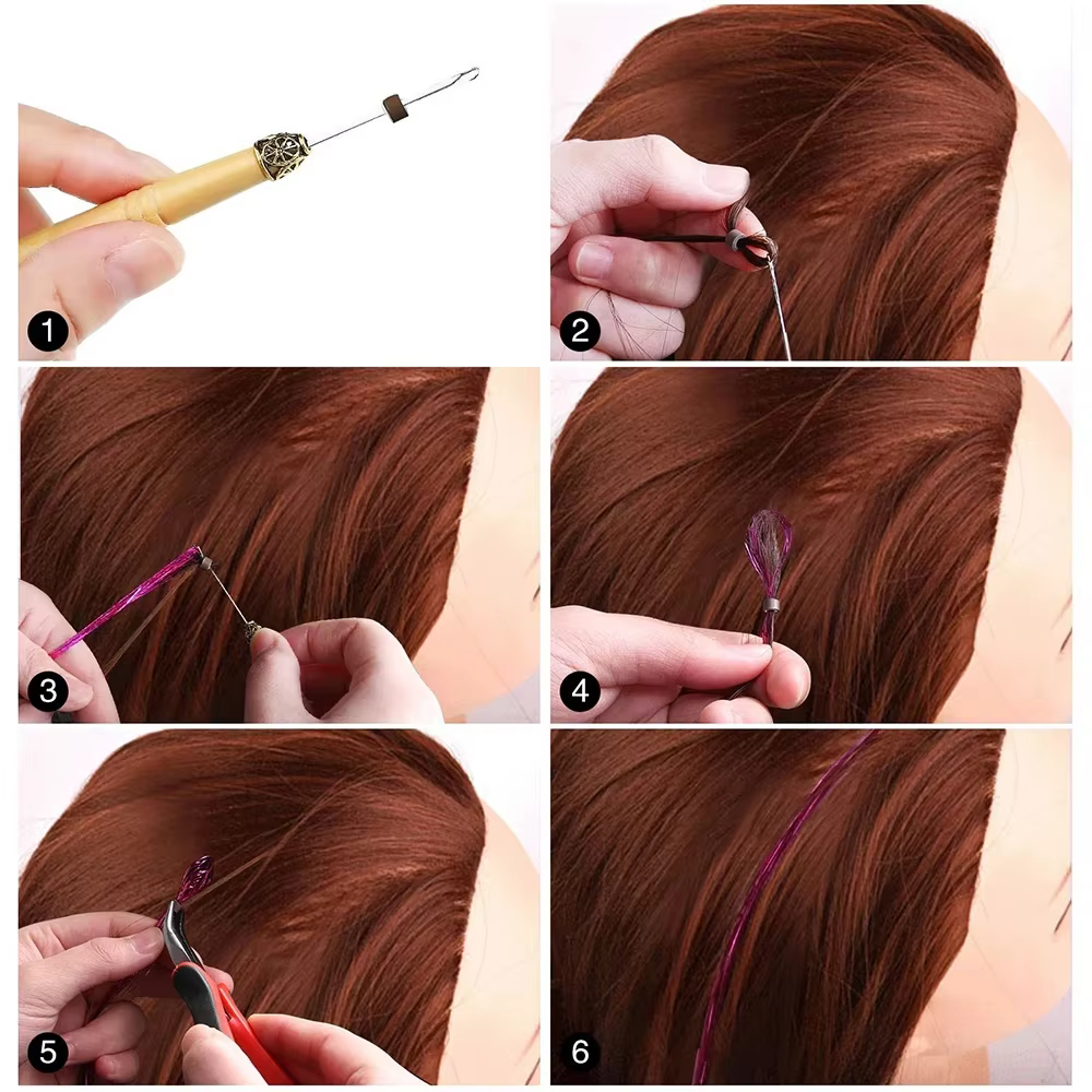 Kit d'outils pour extensions de cheveux - Micro-anneaux