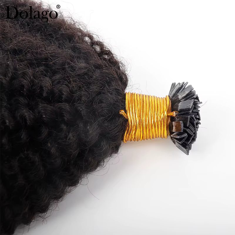 Dolago-Extensions de cheveux afro crépus bouclés pour femmes