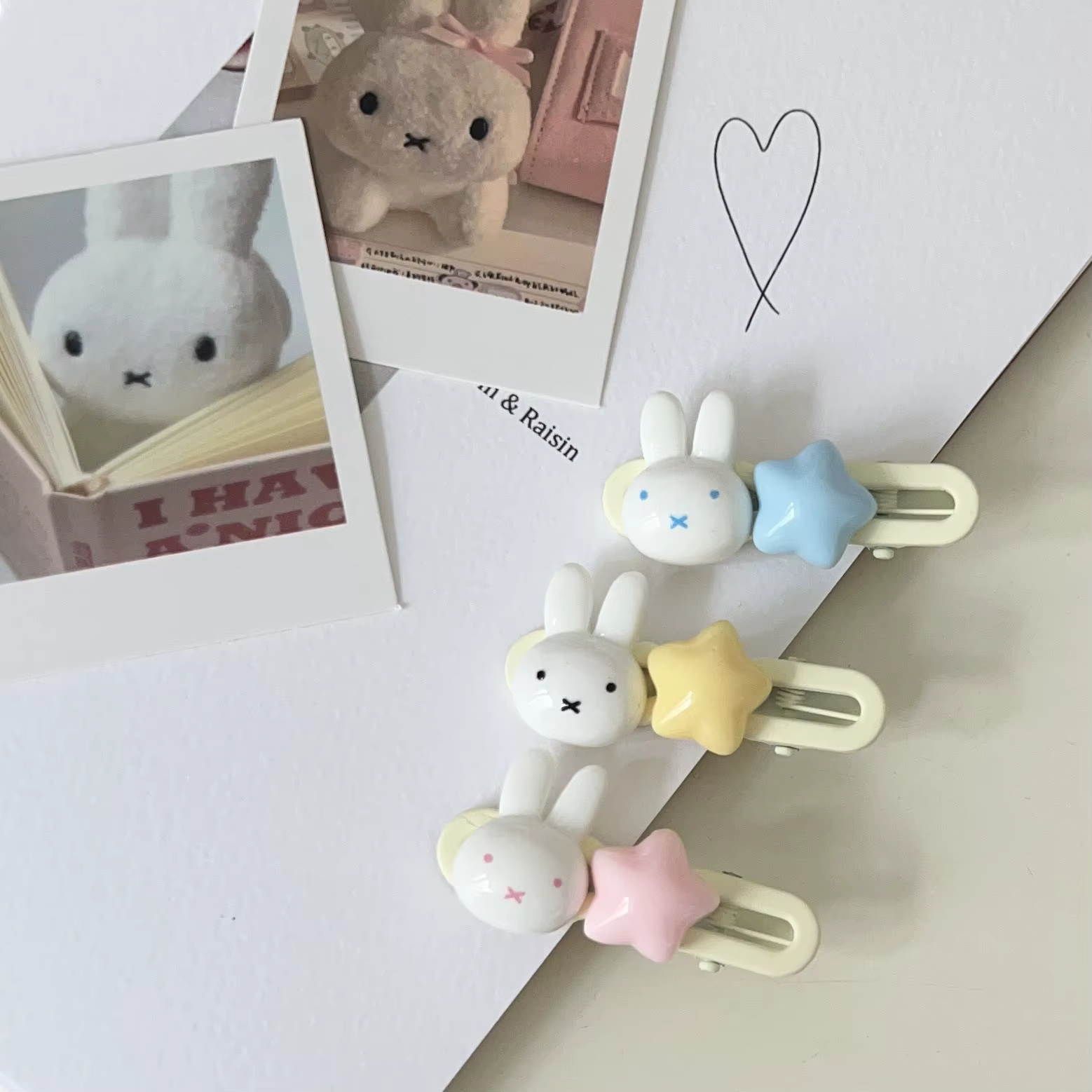 Pince à cheveux Miffy Star Kawaii
