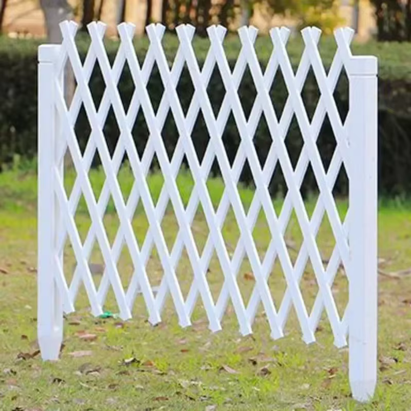 Clôture Anti-route extérieure, grille en bois massif, support pour plantes, barrière intérieure pour animaux de compagnie, conception réglable, disposition de jardin Flexible