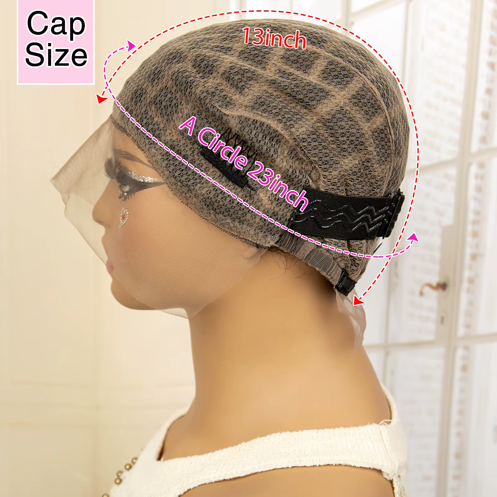 Bonnet de perruque tressé pour tresses au crochet