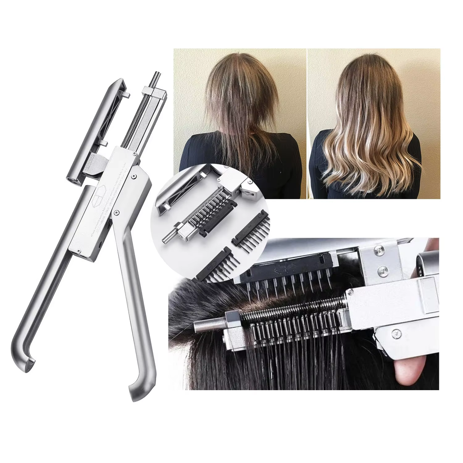 Machine d'extension de cheveux 6D