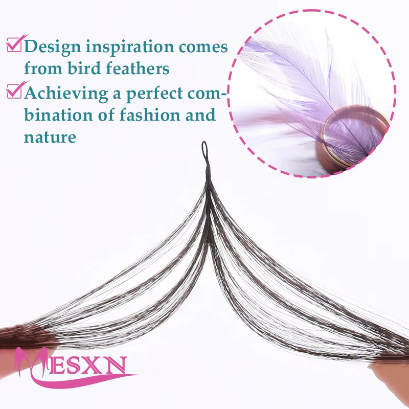 MESXN – Extensions de cheveux en plumes