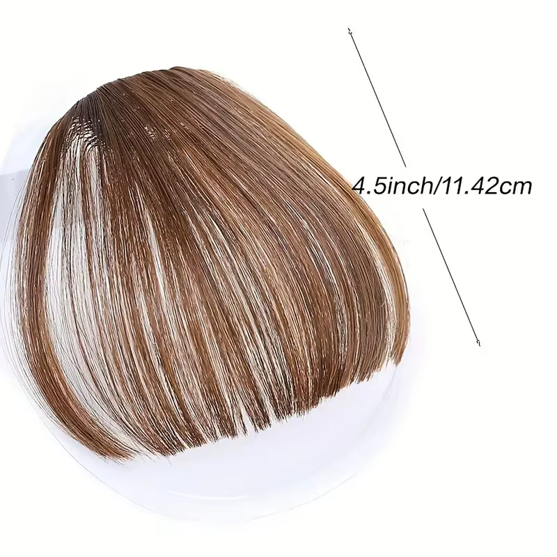 Frange de cheveux synthétique style air 3D