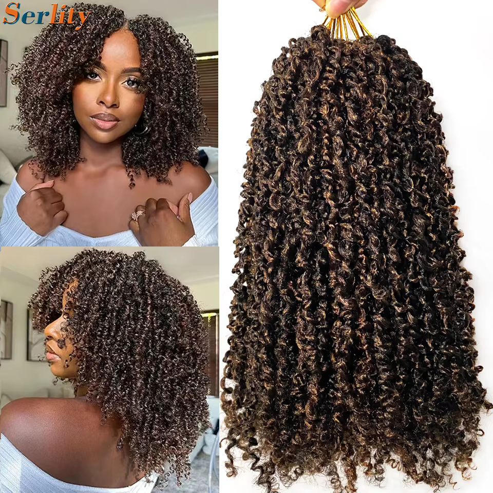 Extensions de cheveux de crochet Yanky Twist de 12 pouces