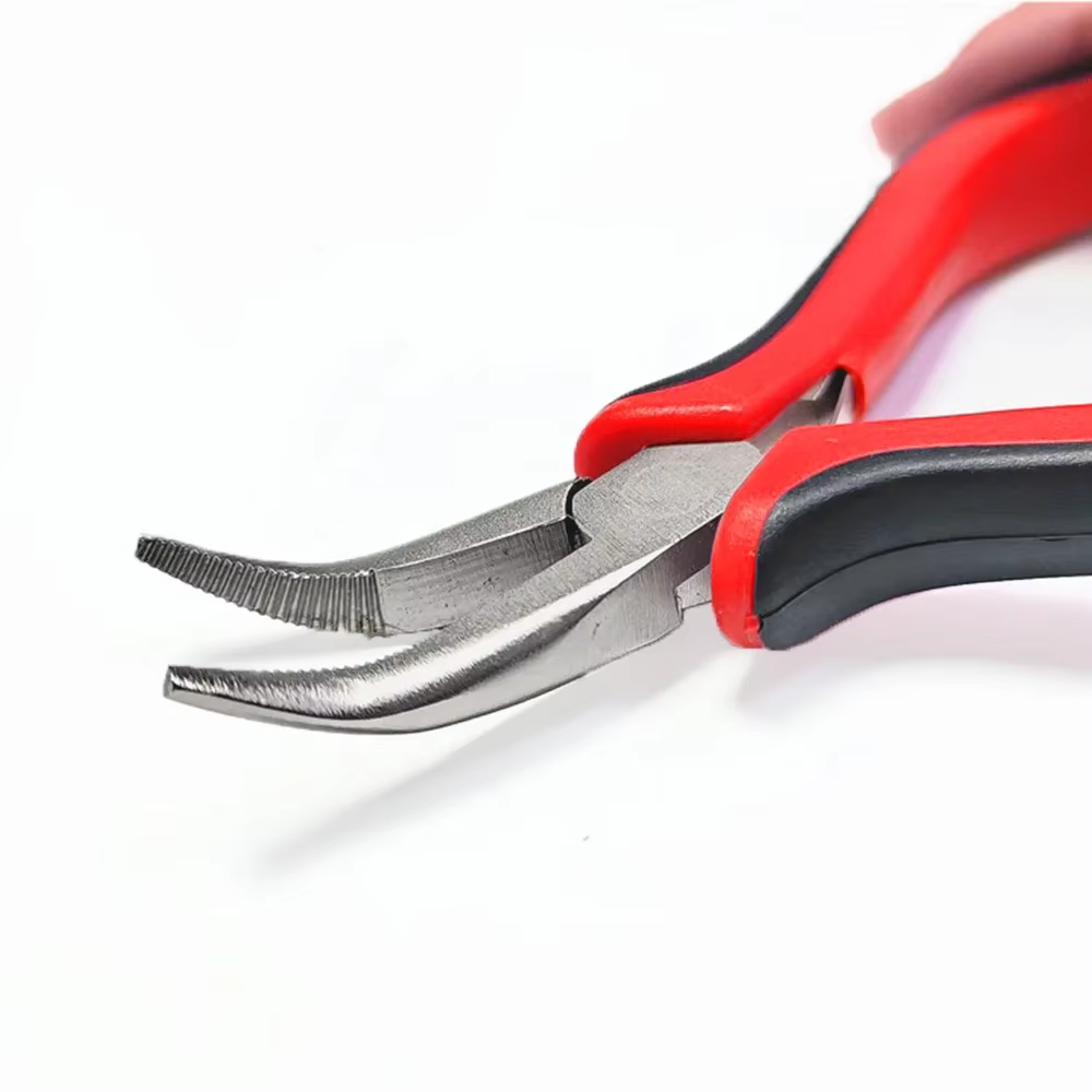 Pince à cheveux multifonctionnelle rouge, outil de coiffure professionnel avec tête I, Nano perle, Micro Extension de cheveux, bricolage spécial