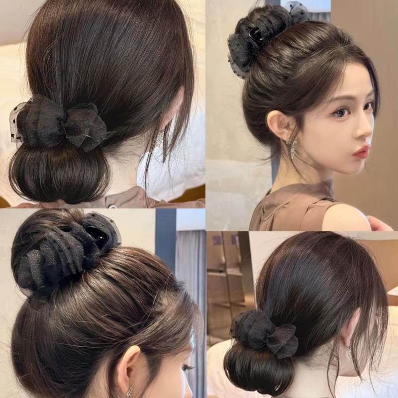 Extensions de chignon synthétiques
