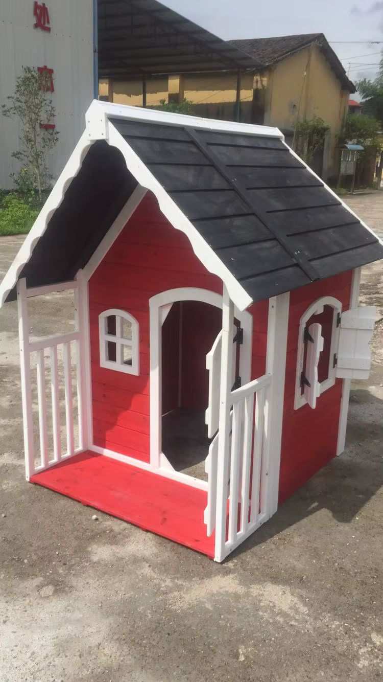 Maisons préfabriquées en bois, maison de jeu pour enfants, aire de jeux avec véranda