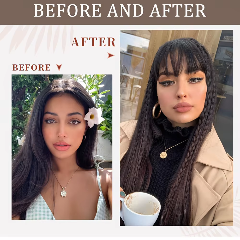 Extensions de cheveux synthétiques à clipser