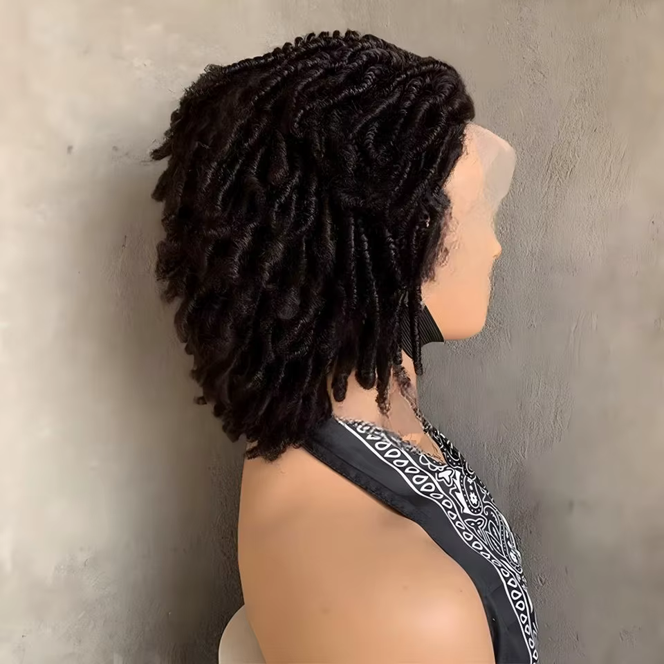 Perruques Remy brésiliennes bouclées afro 13x4 avec dentelle frontale d'oreille à oreille