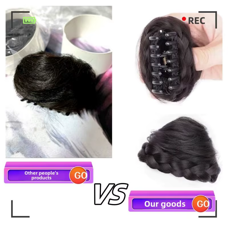 Perruque synthétique avec oreilles de chat