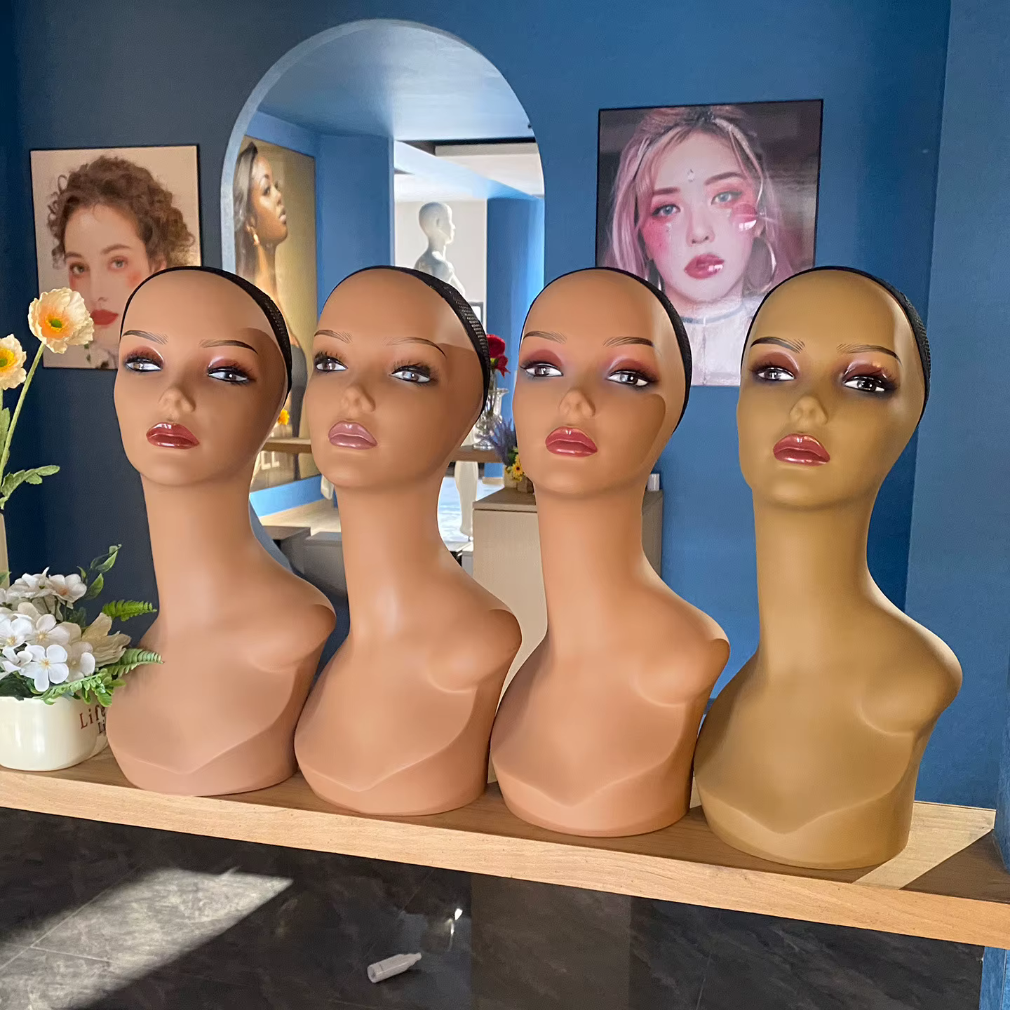 Mannequin de perruque à épaule unique