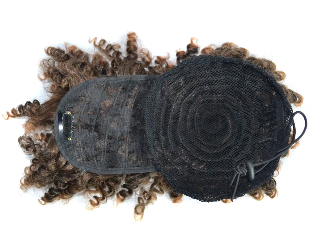 Extensions de chignon afro synthétique