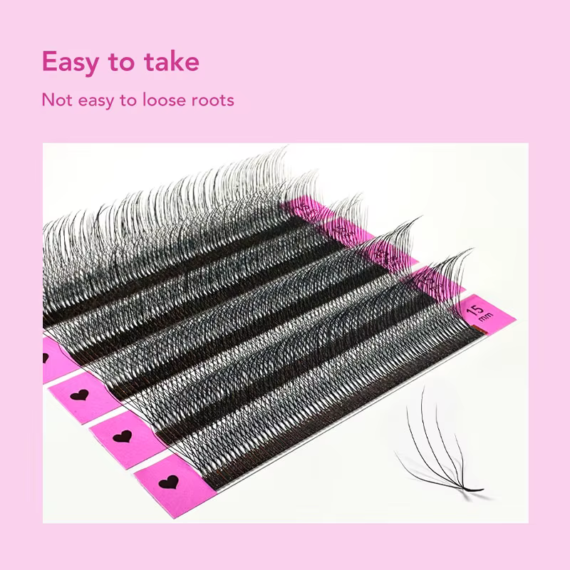 DIYDAY Nouveau Style Extensions de Cils 5D en Forme de W Différentes Longueurs Faux