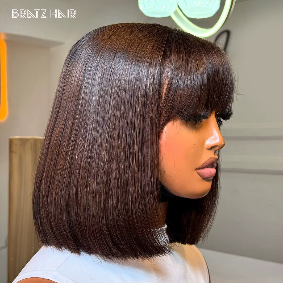 Perruque Bob en cheveux humains